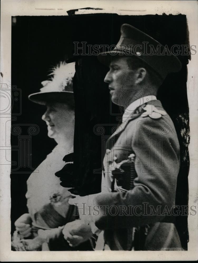 1939 Press Photo King Leopold of Belgium, Queen Wilhelmind of Netherlands - Historic Images