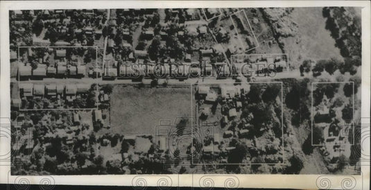 1943 Press Photo White lines outlining targets at Kalemyo, Burma - nef62282 - Historic Images