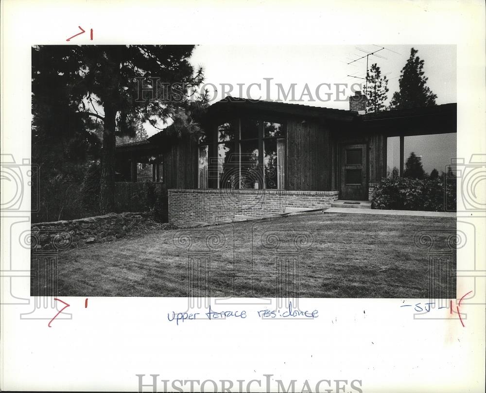 1987 Press Photo Eastern Washington president&#39;s residence on Upper Terrace Road - Historic Images