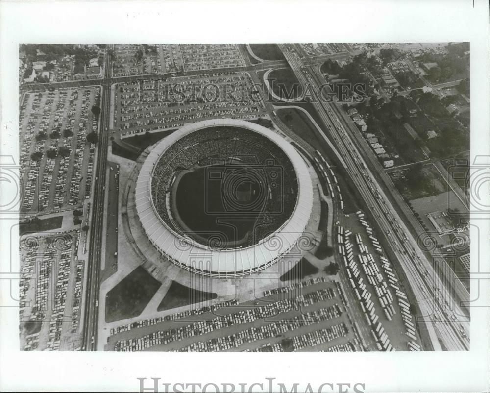 Press Photo Aerial View Of The Stadium - nef63614 - Historic Images