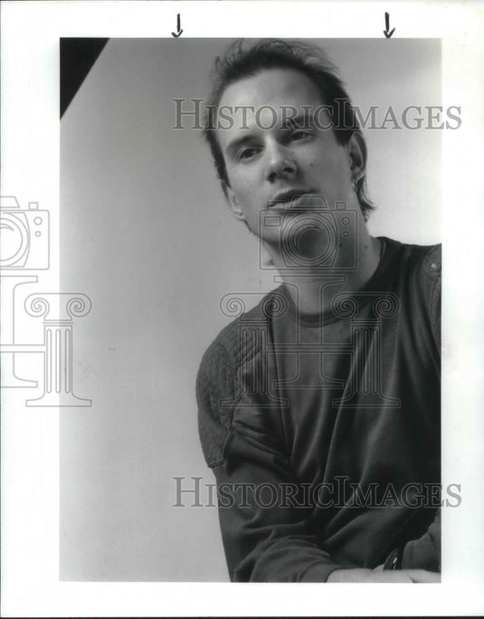 1987 Press Photo Mark Addison leader of local band - cva02312 - Historic Images