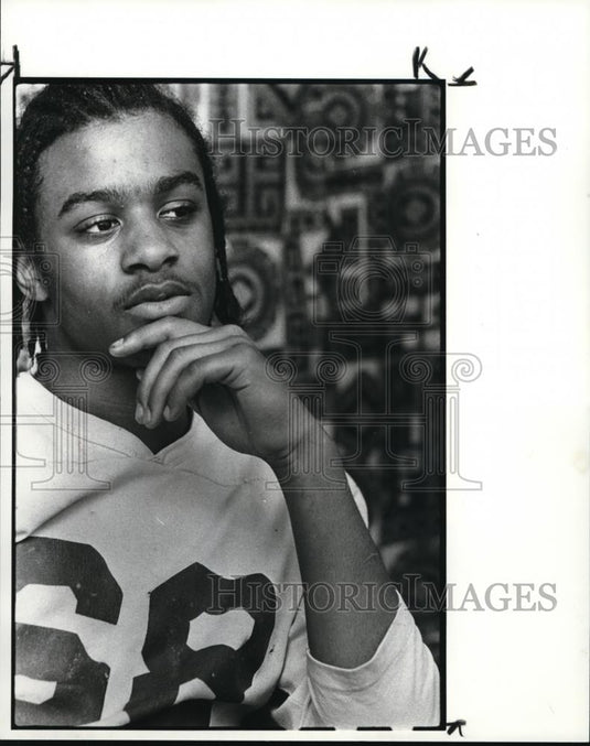 1982 Press Photo Rodney Williams, an American professional basketball player - Historic Images
