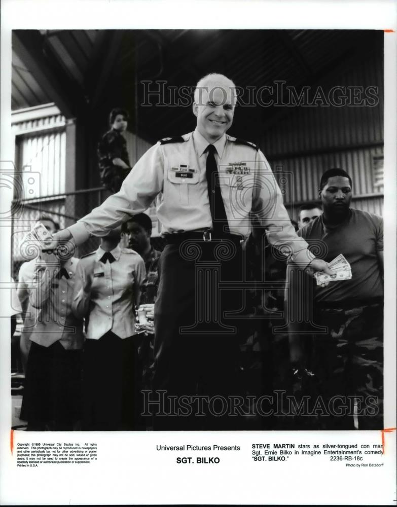 1996 Press Photo Steve Martin stars in Sgt. Bilko - cvb14552 - Historic Images