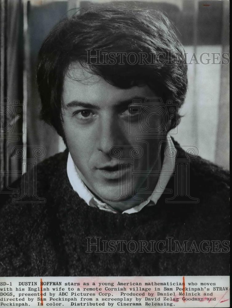 1973 Press Photo Dustin Hoffman stars in Straw Dogs - cvb14613 - Historic Images