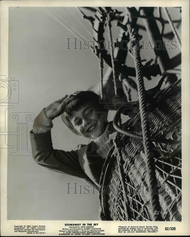 1962 Press Photo Pascal Lamorisse in Stowaway in the Sky - cvb14639 - Historic Images