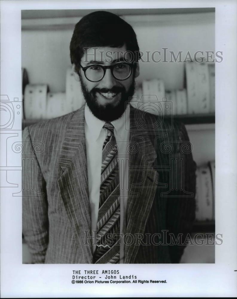 1986 Press Photo The Three Amigos director John Landis - cvb14663 - Historic Images