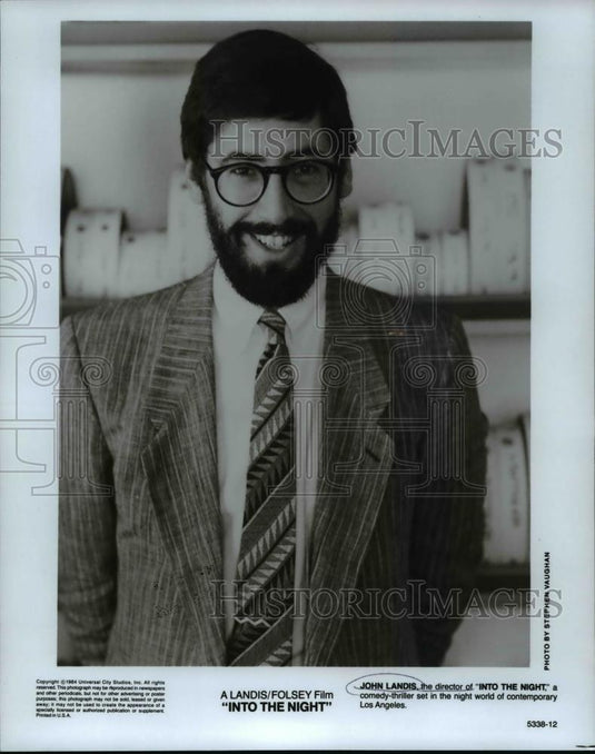 1985 Press Photo Into the Night director John Landis - cvb14664 - Historic Images