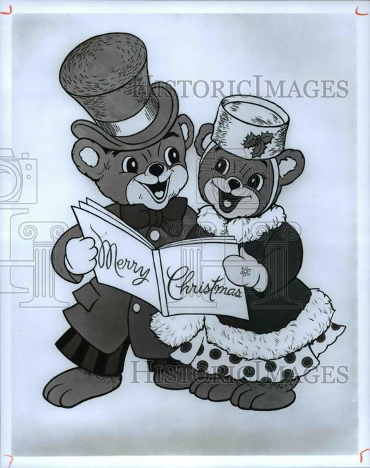 1992 Press Photo Bear - Christmas Decorations - cvb14730 - Historic Images