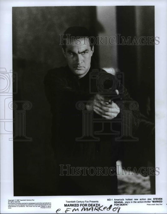 1990 Press Photo Steven Seagal - "MARKED FOR DEATH" - - cvb14778 - Historic Images