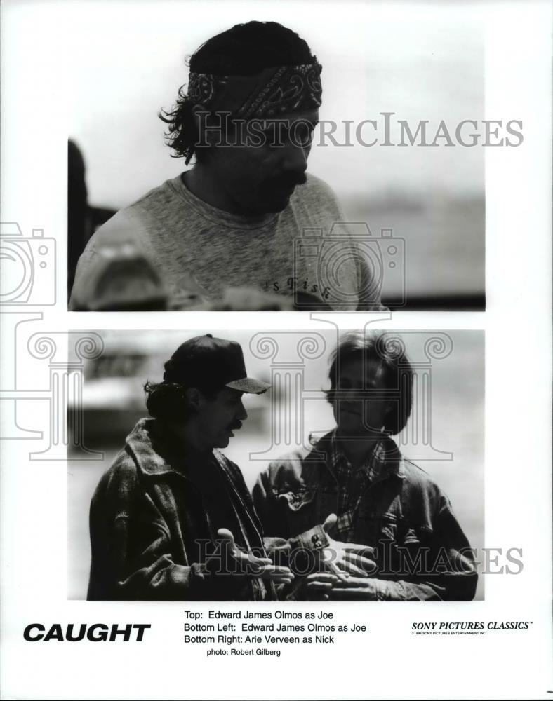 Press Photo Edward James Olmos and Arie Verveen star in Caught - cvb14807 - Historic Images