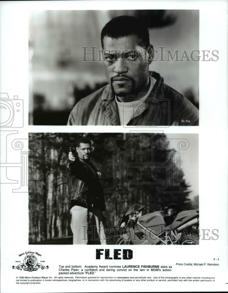 Press Photo Laurence Fishburne in the action film Fled - cvb14812 - Historic Images