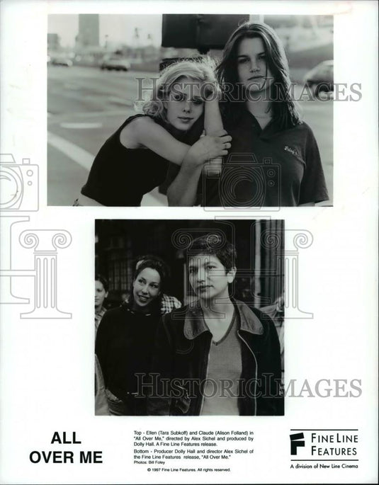 1997 Press Photo Subkoff, Folland, Hall, and Sichel of the movie "All Over Me" - Historic Images