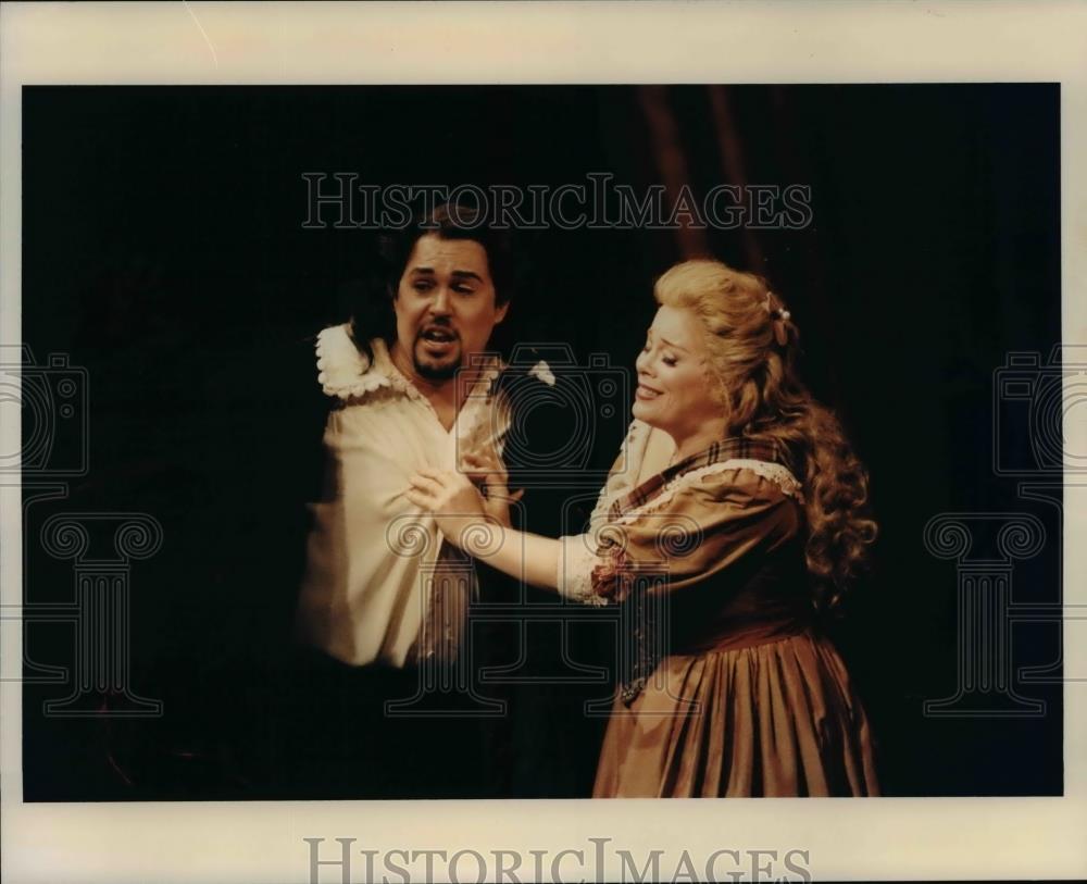 Press Photo Jeanine Thames and Grant Youngblood in Lucia di Lammermoor - Historic Images