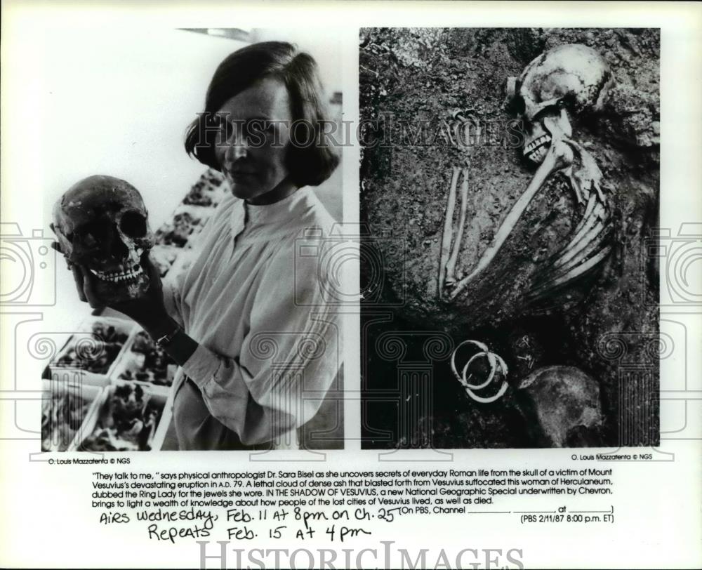 Press Photo Dr. Sara Bisel - Physician Anthropologist - cvb14945 - Historic Images