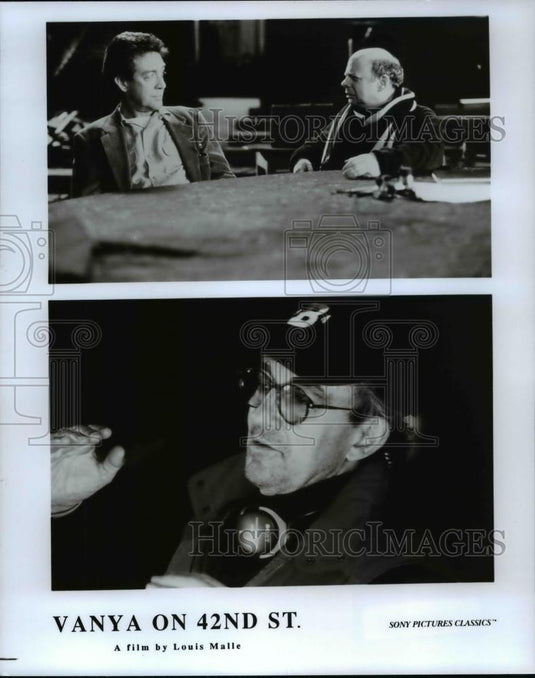 Press Photo Larry Pine, Wallace Shawn, and Louis Malle in Vanya on 42nd Street - Historic Images