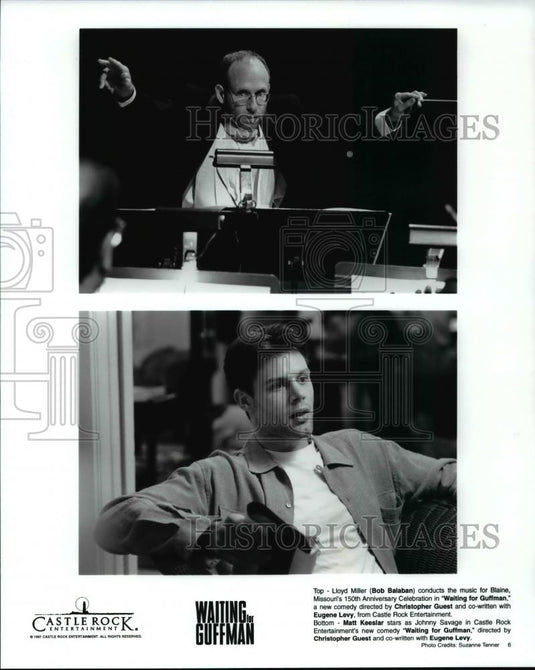 Press Photo Music Conductor Balaban & actor Matt Kaesler in Waiting for Guffman - Historic Images