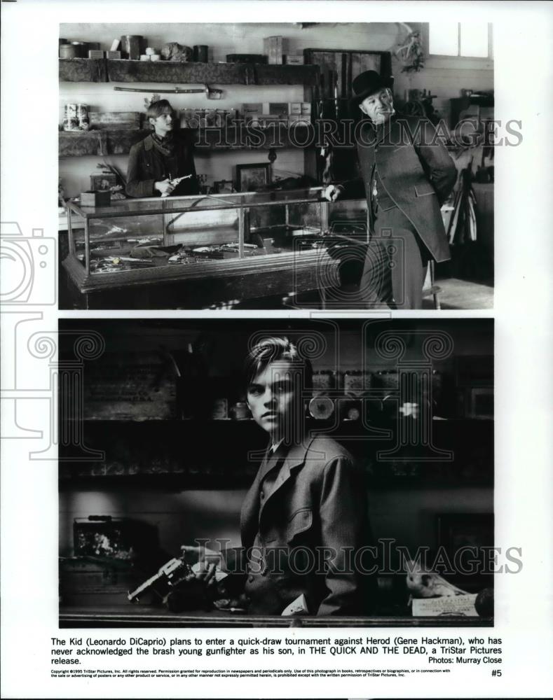 Press Photo Leonardo DiCaprio and Gene Hackman - cvb15083 - Historic Images