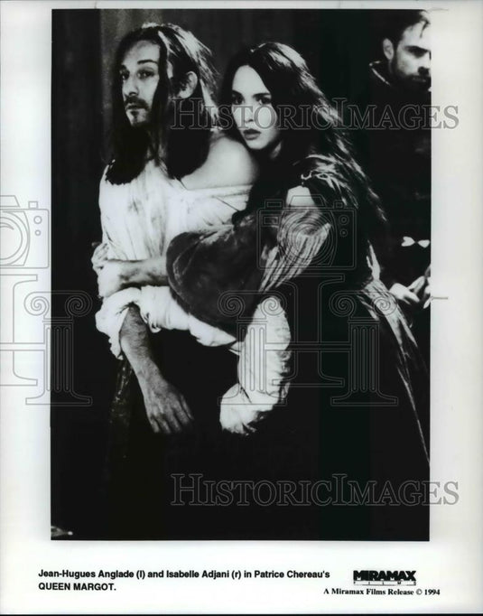 Press Photo Jean Hugues Anglade and Isabelle Adjani in Queen Margot - Historic Images