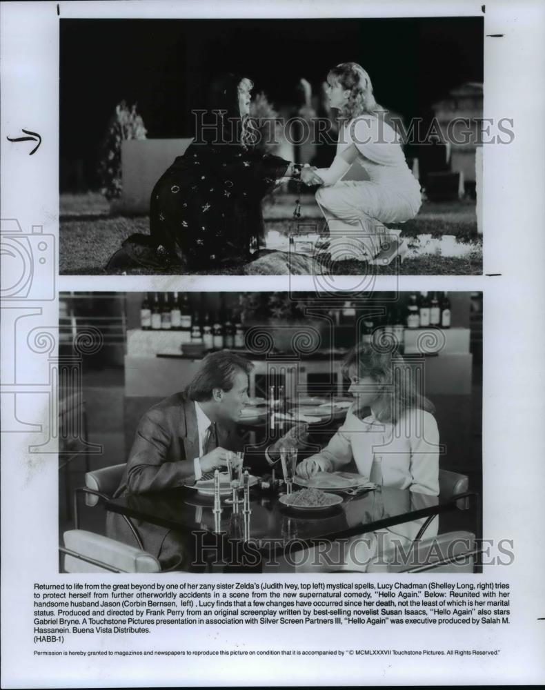 1987 Press Photo Judith Ivy, Shelly Long and Corbin Bernsen - cvb15125 - Historic Images