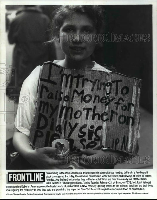 Press Photo Frontline's The Beginning Game - cvb15200 - Historic Images
