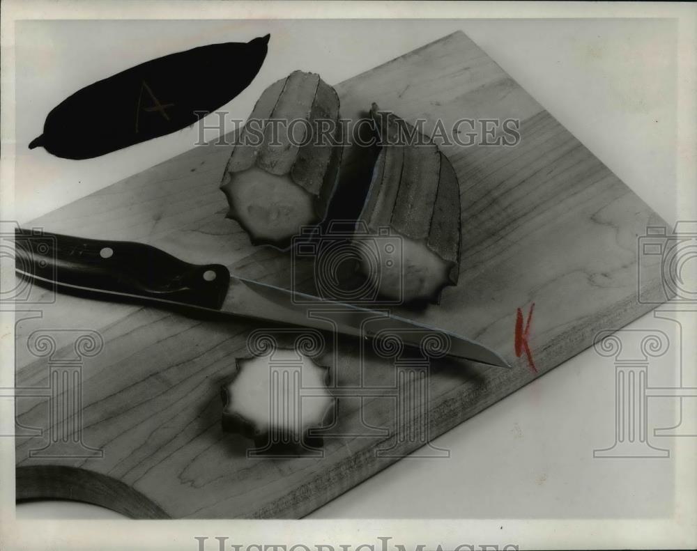 1967 Press Photo Vegetables Okra, Chinese - cvb15253 - Historic Images