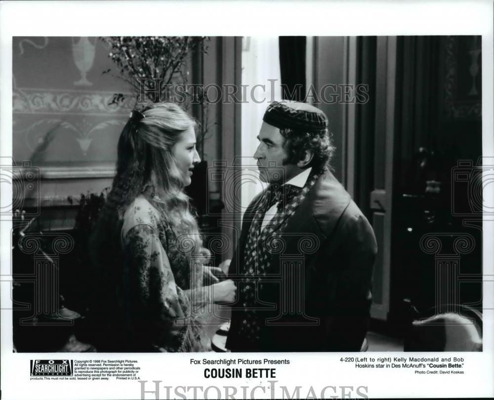 1998 Press Photo Kelly Macdonald and Bob Hoskins star in &quot;Cousin Beth&quot; - Historic Images