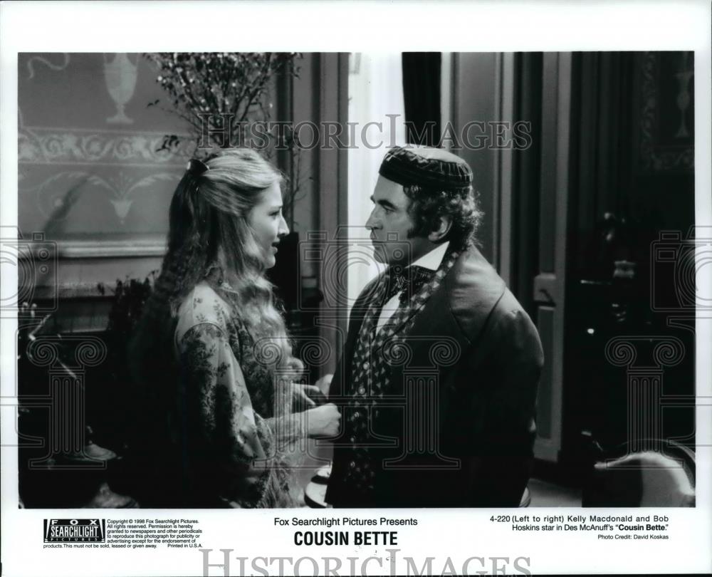 1998 Press Photo Kelly Macdonald and Bob Hoskins star in "Cousin Beth" - Historic Images