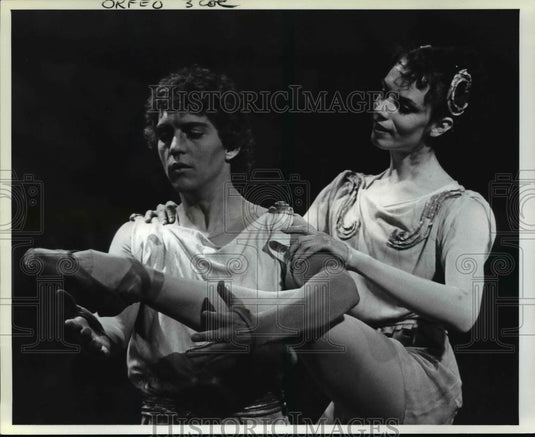 1987 Press Photo Ohio Ballet's Beverly Chambers and Richard Prewitt - cvb15328 - Historic Images