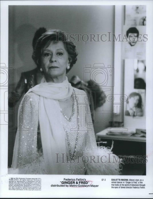 1986 Press Photo Guilietta Masina Ginger & Fred - cvp09639 - Historic Images