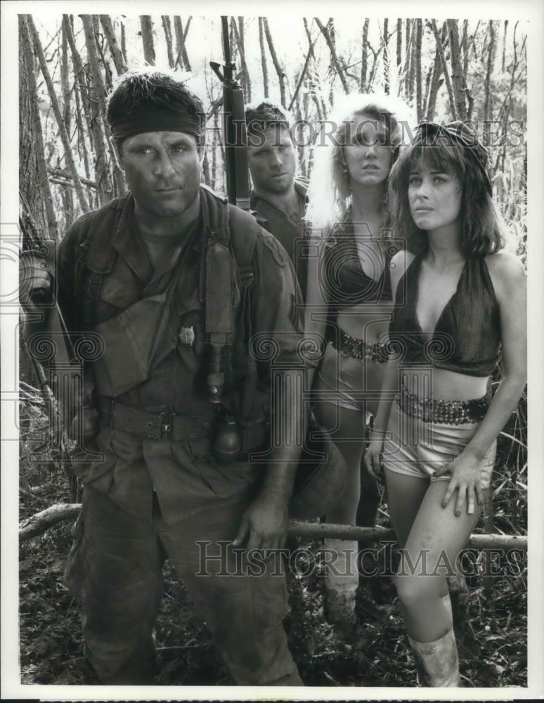 1987 Press Photo Terence Knox, Tony Becker, Marietta DePrima &amp; Cynthia Bain - Historic Images