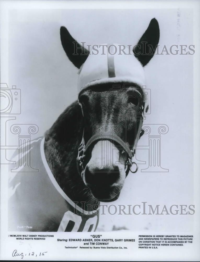 1990 Press Photo Gus Starring Ed Asner Don Knotts Gary Grimes Tim Conway - Historic Images