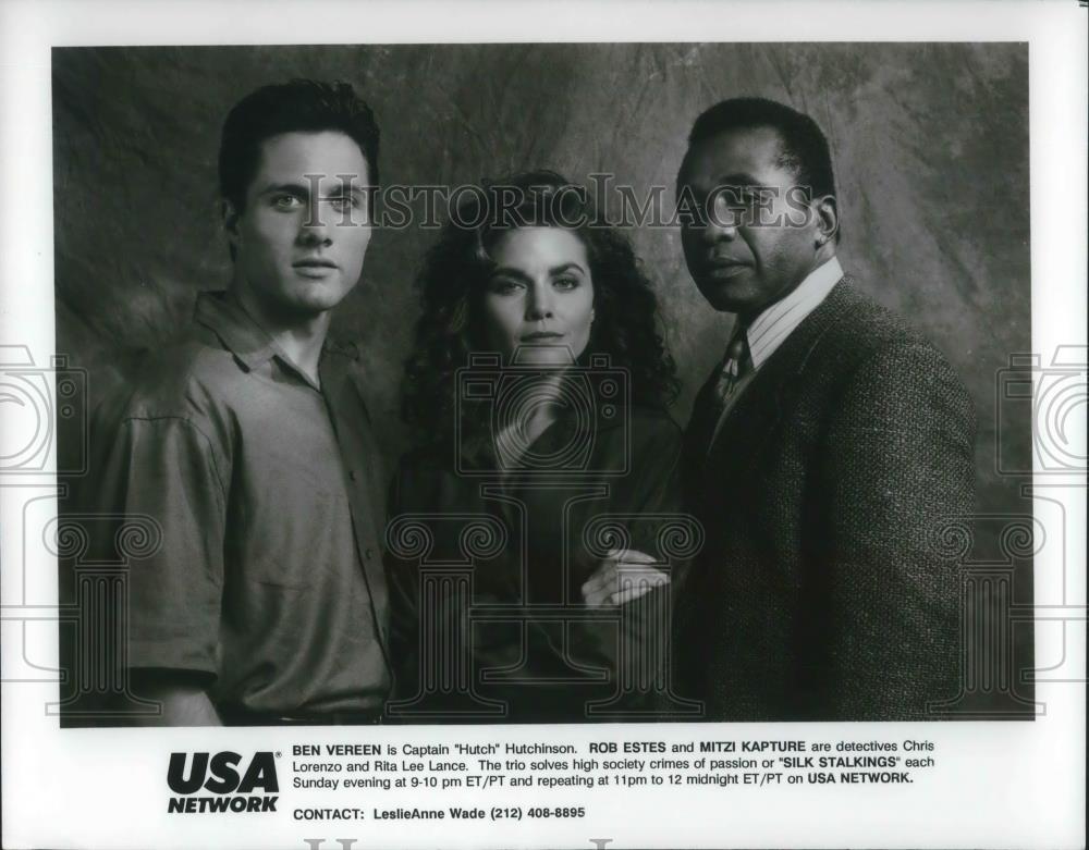 Press Photo Ben Vereen Rob Estes and Mitzi Kapture Silk Stockings - cvp11566 - Historic Images