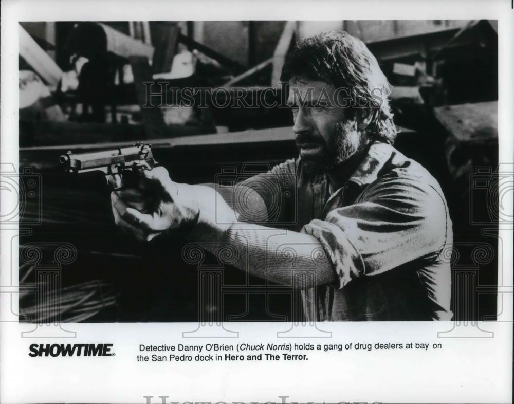 1989 Press Photo Hero And The Terror Chuck Norris - cvp12557 - Historic Images