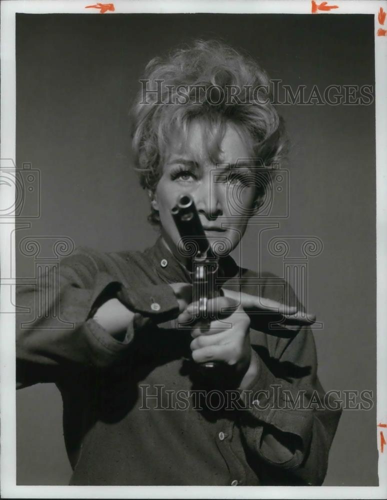 1981 Press Photo Nina Foch In Vengeance Is The Spur - cvp12847 - Historic Images