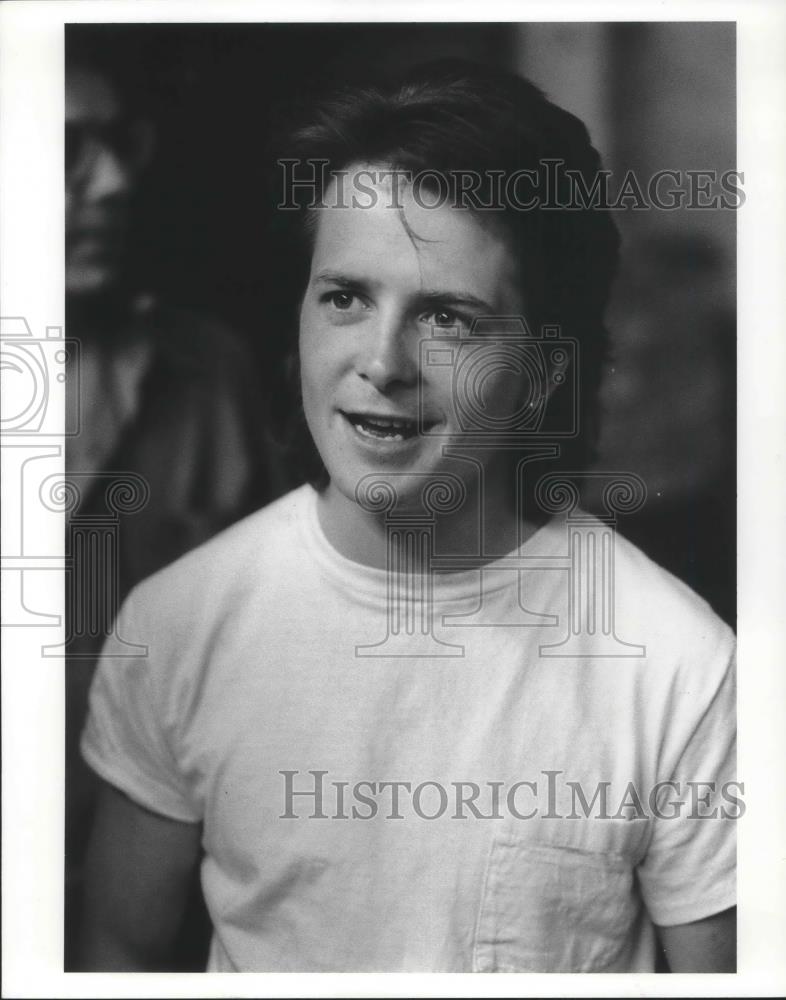 1986 Press Photo MIchael J Fox Actor - cvp13916 - Historic Images
