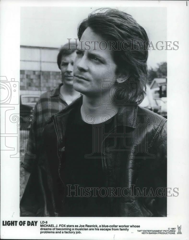 1987 Press Photo Michael J Fox In Light Of Day - cvp13918 - Historic Images