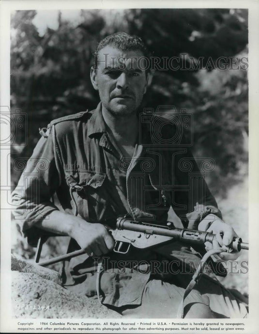 1964 Press Photo Jack Hawkins in Bridge in the River Kwai - cvp16089 - Historic Images