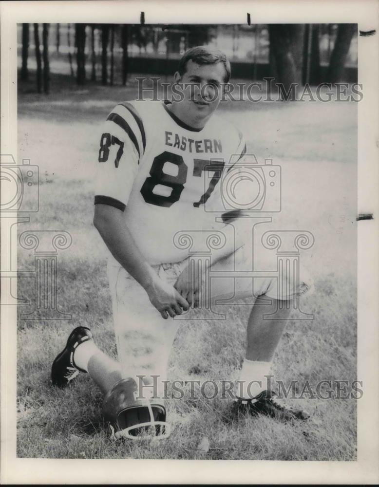 1987 Press Photo Thomas M Grunder Football - cvp17743 - Historic Images