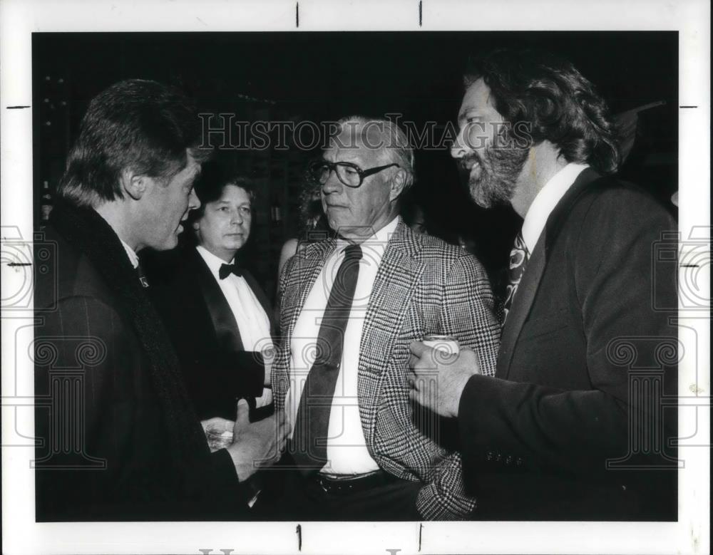 1989 Press Photo David Ward Bob Feller and Chris Chesser - cvp18428 - Historic Images