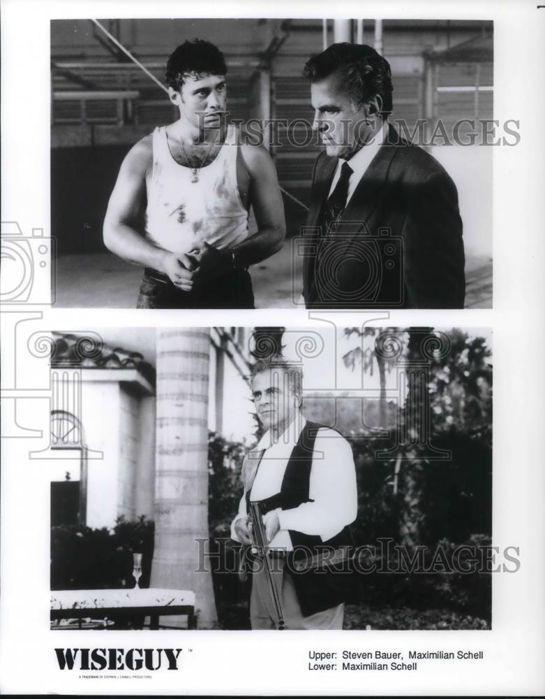 Press Photo Steven Bauer Maximillian Schell in Wiseguy - cvp19497 - Historic Images