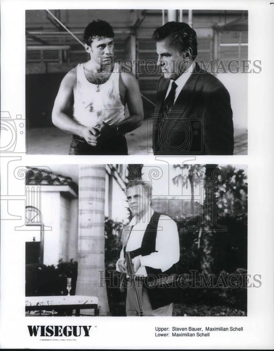 Press Photo Steven Bauer Maximillian Schell in Wiseguy - cvp19497 - Historic Images