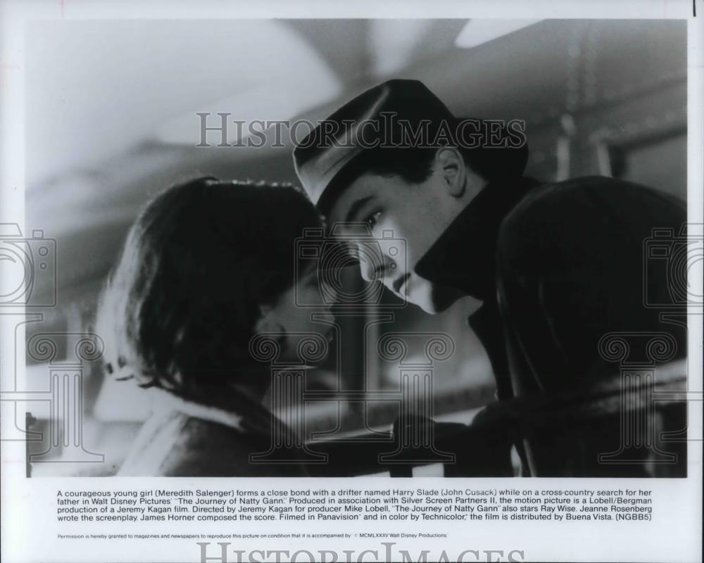 1986 Press Photo Mredith Salenger and John Cusack in The Journey of Natty Gann - Historic Images