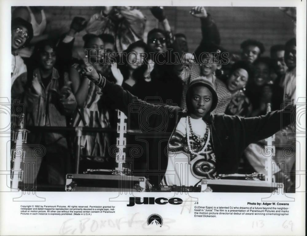 1992 Press Photo Omar Epps in Juice movie - cvp20071 - Historic Images