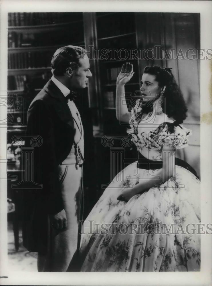 Press Photo Leslie Howard and Vivian Leigh, Gone with the Wind - cvp21387 - Historic Images