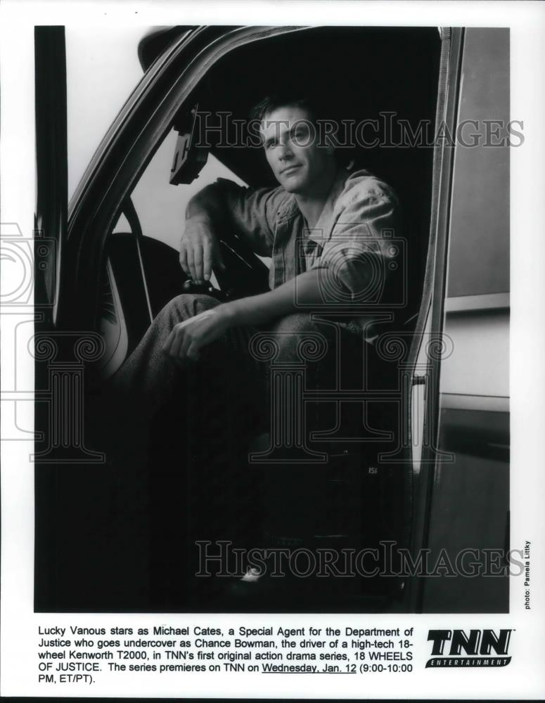 Press Photo Lucky Vanous in &quot;18 Wheels of Justice&quot; - cvp22044 - Historic Images