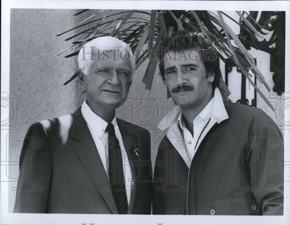 Undated Press Photo Buddy Ebson and Lee Horsley in &quot;Matt Houston&quot; - cvp32334 - Historic Images