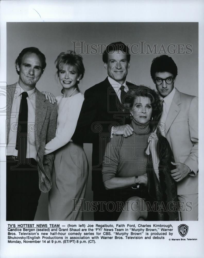 Undated Press Photo JOe Regalbuto Faith Ford &quot;Murphy Brown&quot; - cvp36131 - Historic Images