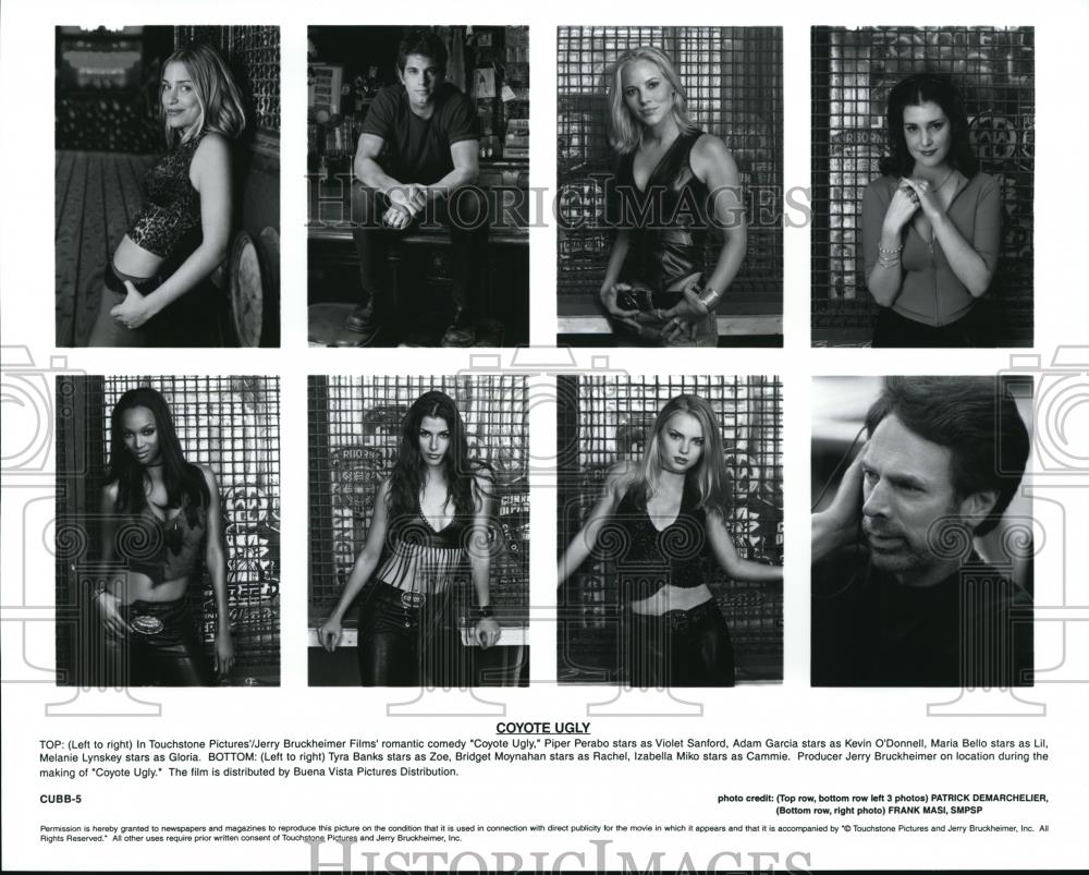 Undated Press Photo Piper Perabo Adam Garcia Maria Bello in "Coyote Ugly" - Historic Images