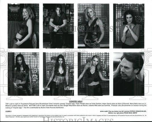 Undated Press Photo Piper Perabo Adam Garcia Maria Bello in "Coyote Ugly" - Historic Images