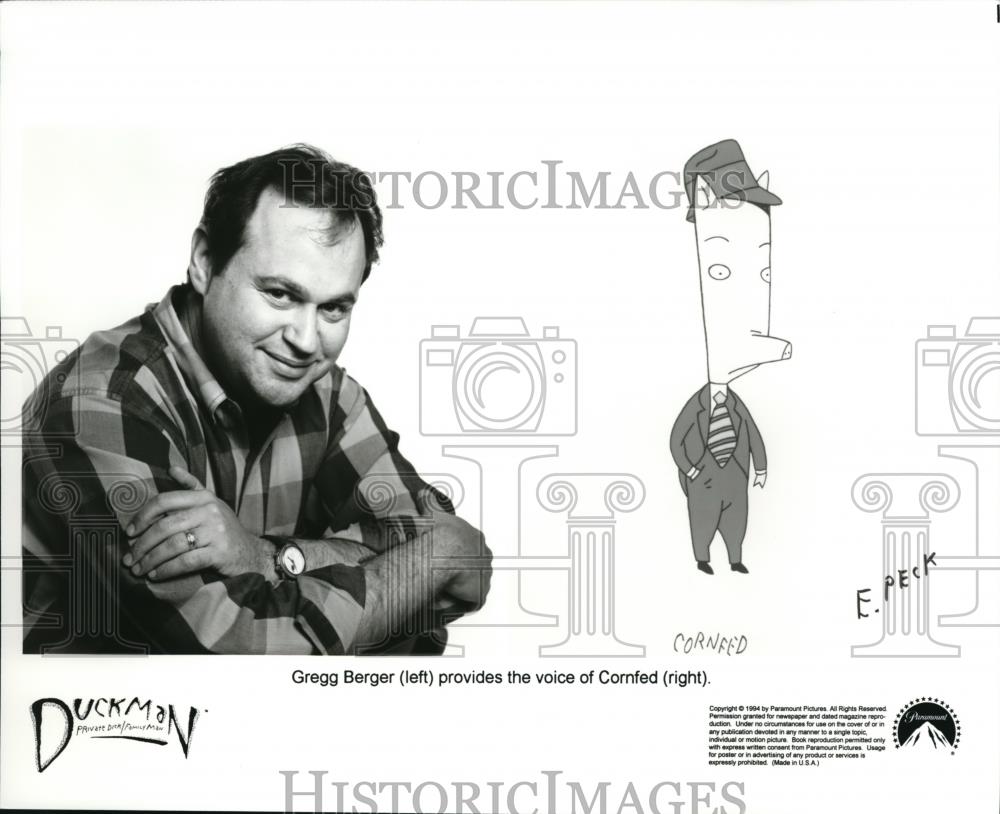 1994 Press Photo Gregg Berger voice of Cornfed in "Duckman" - cvp39778 - Historic Images